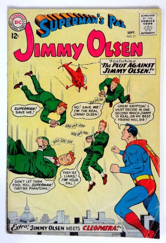 Superman's Pal Jimmy Olsen #71 (DC Comics, 1963), raw comic book in VG condition — front cover