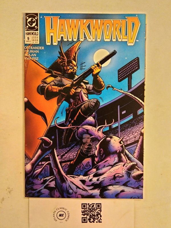 Hawkworld #9 (DC Comics), raw comic book in NM condition — front cover