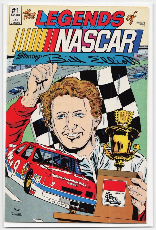 The Legends of Nascar #1 (1991), raw, ungraded comic book — front cover