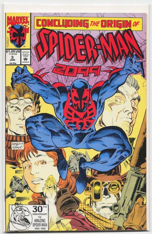 Spider-Man 2099 #3 (Marvel Comics, 1993), raw, ungraded comic book — front cover