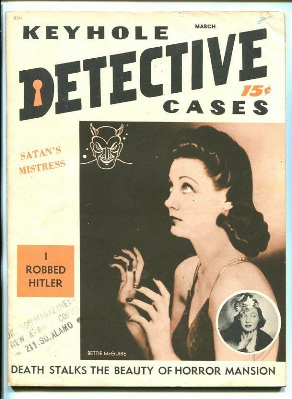 Keyhole Detective Cases #1, raw, ungraded comic book — front cover