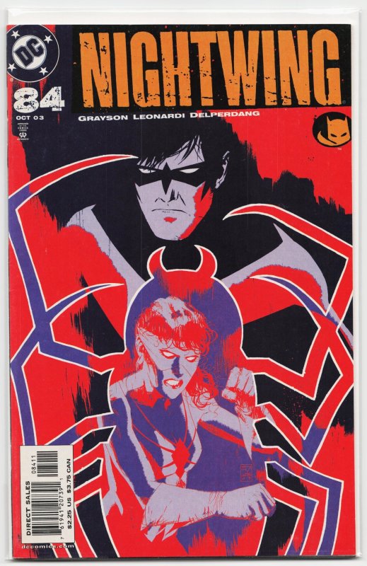 Nightwing #84 (DC Comics, 2003), raw, ungraded comic book — front cover