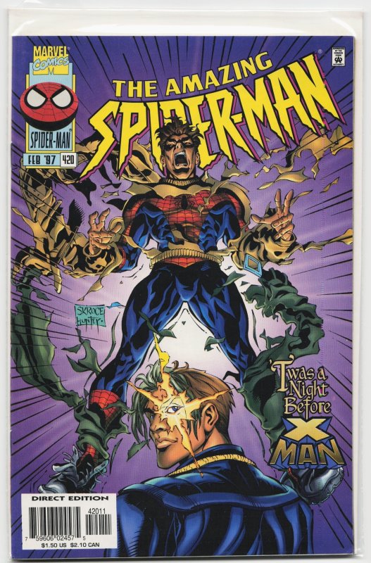 The Amazing Spider-Man #420 (Marvel Comics, 1997), raw, ungraded comic book — front cover
