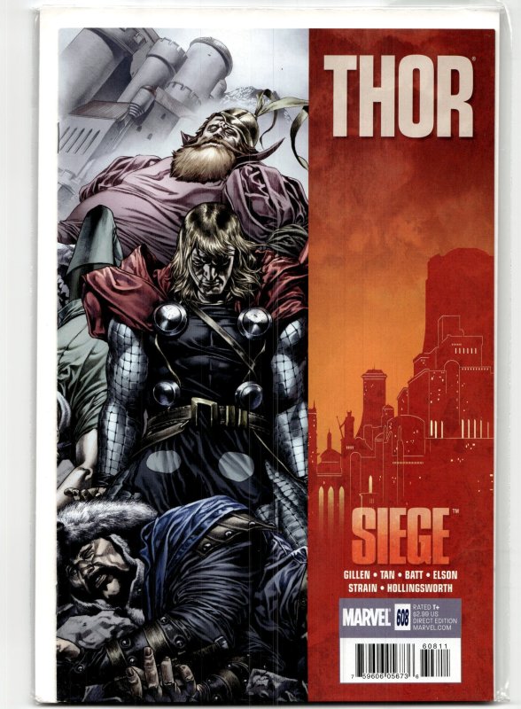 Thor #608 (Marvel Comics, 2010), raw, ungraded comic book — front cover