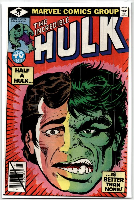 The Incredible Hulk #241 (Marvel Comics, 1979), raw, ungraded comic book — front cover