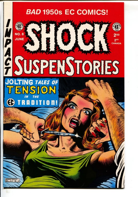 Shock SuspenStories #8 (EC Comics, 1994), raw comic book in VF condition — front cover
