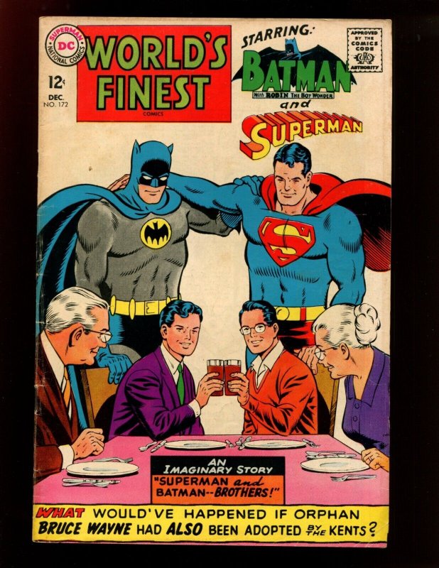 World's Finest Comics #172 (DC Comics, 1967), raw comic book in 4.0 condition — front cover