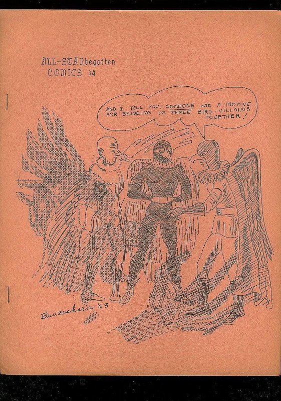 All-Star Begotten Fanzine #14, raw comic book in FN condition — front cover