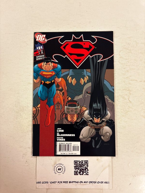 Superman Batman #21 (DC Comics, 2005), raw comic book in NM condition — front cover