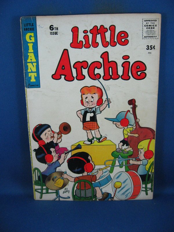 Little Archie #6 (1958), raw comic book in VG condition — front cover