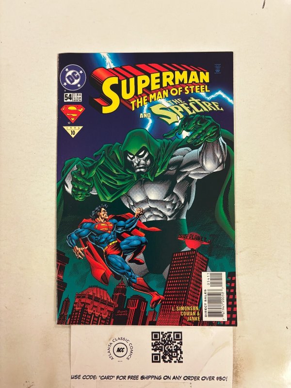 Superman Man of Steel #54 (DC Comics), raw comic book in NM condition — front cover