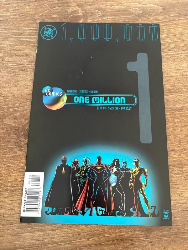 Lot of 4 One Million DC Comic Books # 1 2 3 4 NM Superman Batman Flash 4 J457, raw comic book in NM condition — front cover