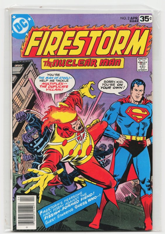 Firestorm #2 (DC Comics, 1978), raw, ungraded comic book — front cover