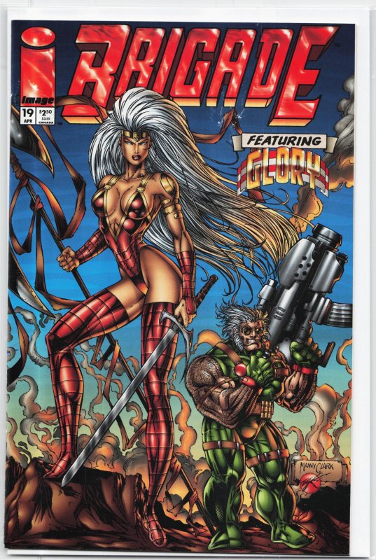 Brigade #19 (Image Comics, 1995), raw, ungraded comic book — front cover