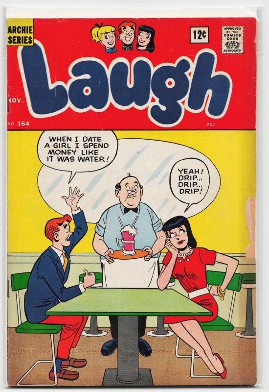Laugh #164 (Archie Comics, 1964), raw, ungraded comic book — front cover