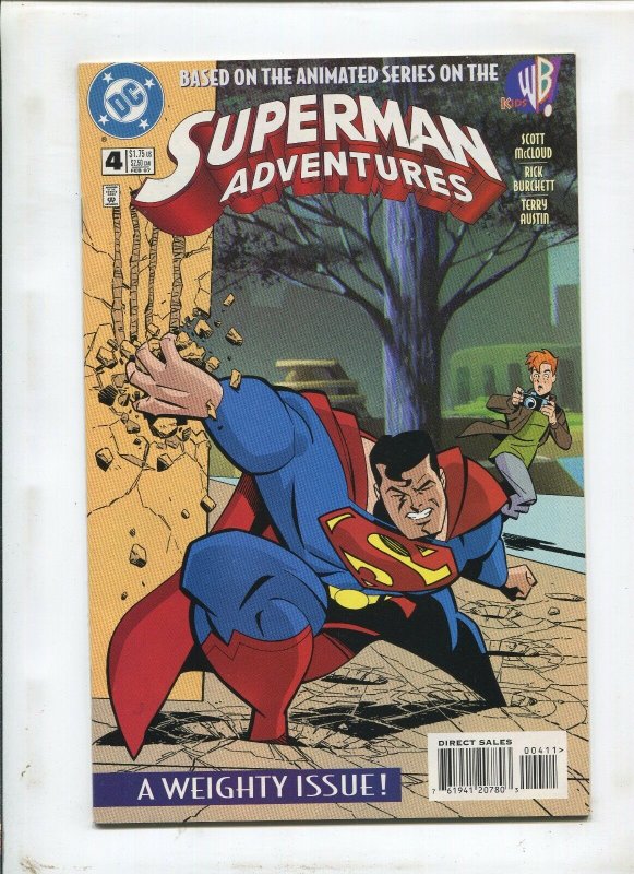 Superman Adventures #4 (DC Comics, 1997), raw comic book in 9.2 condition — front cover