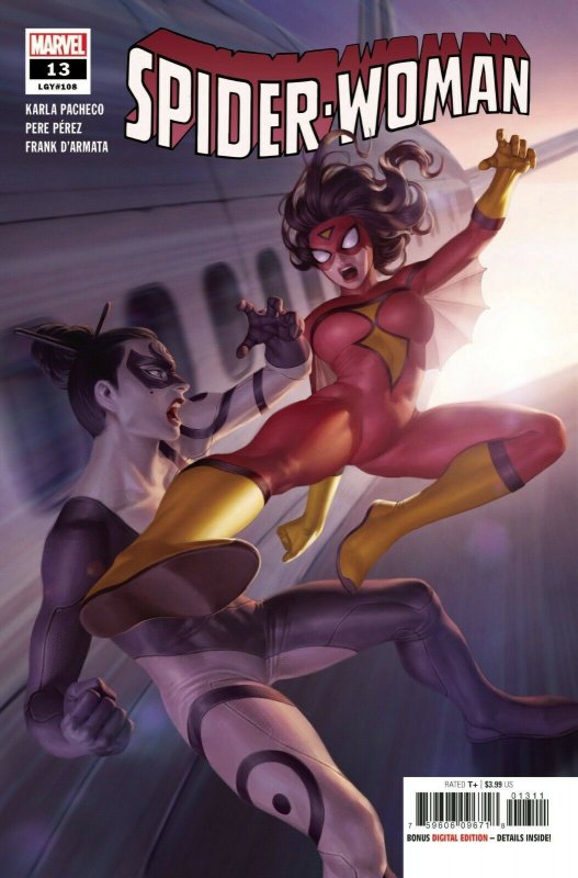 Spider-Woman #13 (Marvel Comics, 2021), raw, ungraded comic book — front cover