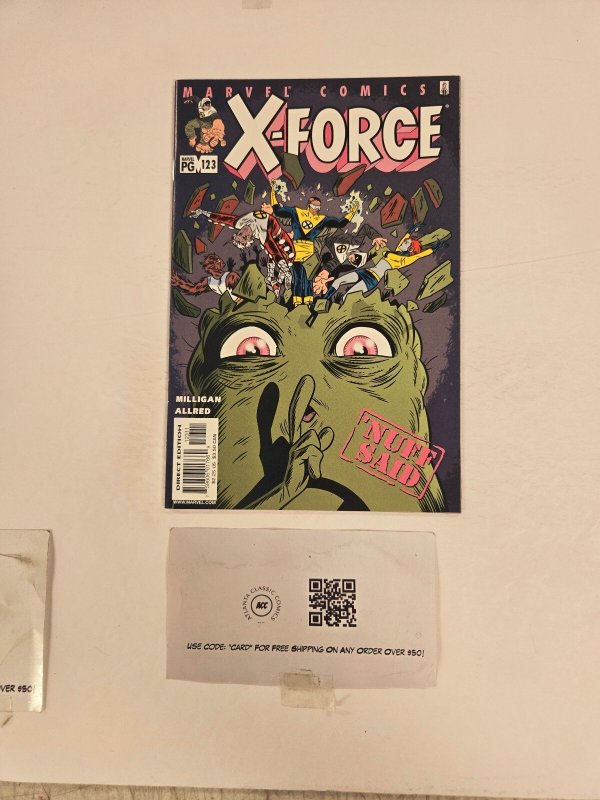 X-Force #123 (Marvel Comics), raw comic book in NM condition — front cover