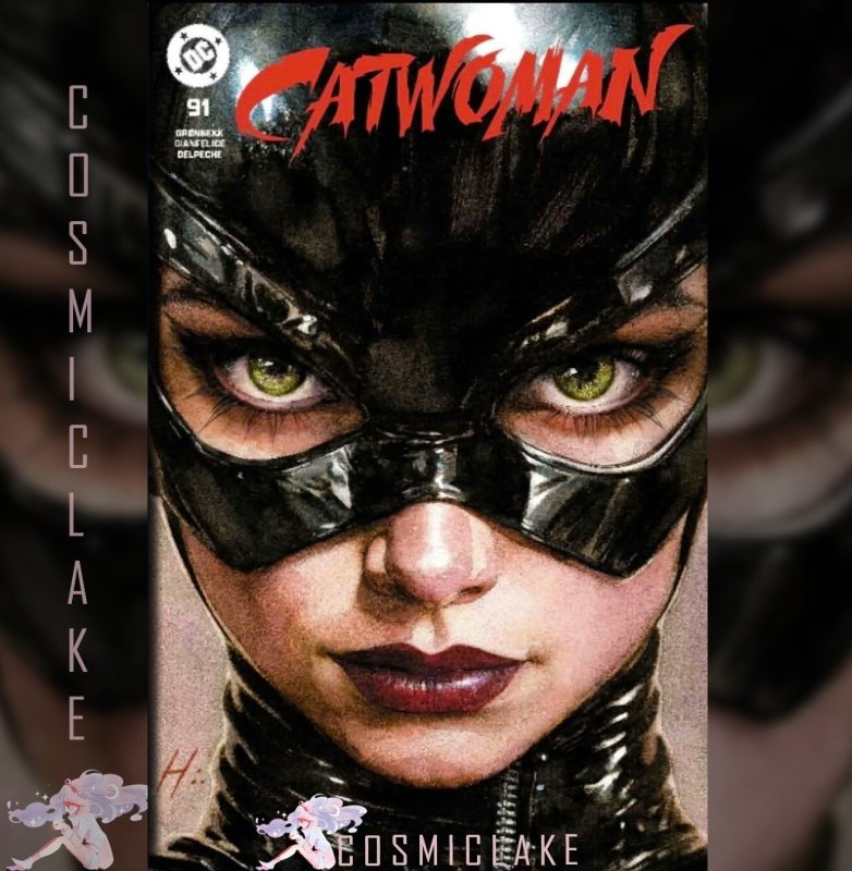 Catwoman #91 (DC Comics), raw, ungraded comic book — front cover