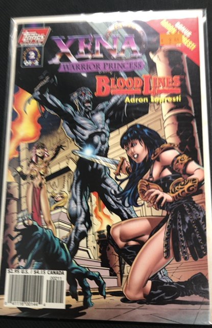 Xena: Warrior Princess: Bloodlines #2 (1998), raw, ungraded comic book — front cover