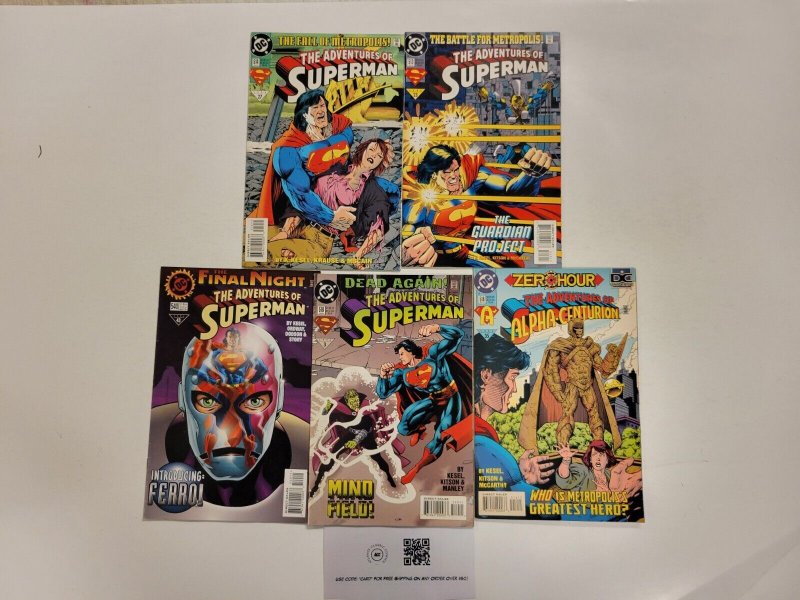 5 Superman DC Comic Books #513 514 516 519 540 Adventures 64 TJ18, raw, ungraded comic book — front cover