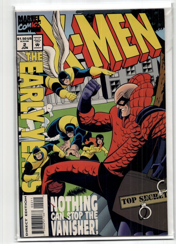 X-Men: The Early Years #2 (1994), raw, ungraded comic book — front cover