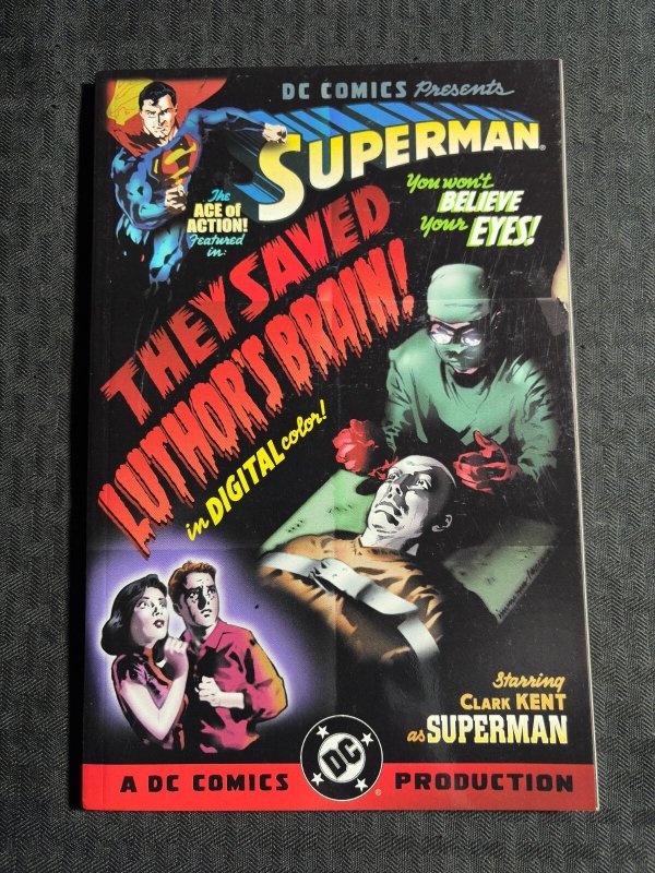 2000 Superman They Saved Luthor's Brain SC TPB FN+ 6.5 1st DC Comics John Byrne (DC Comics, 2000), raw comic book in FN+ 6.5 condition — front cover