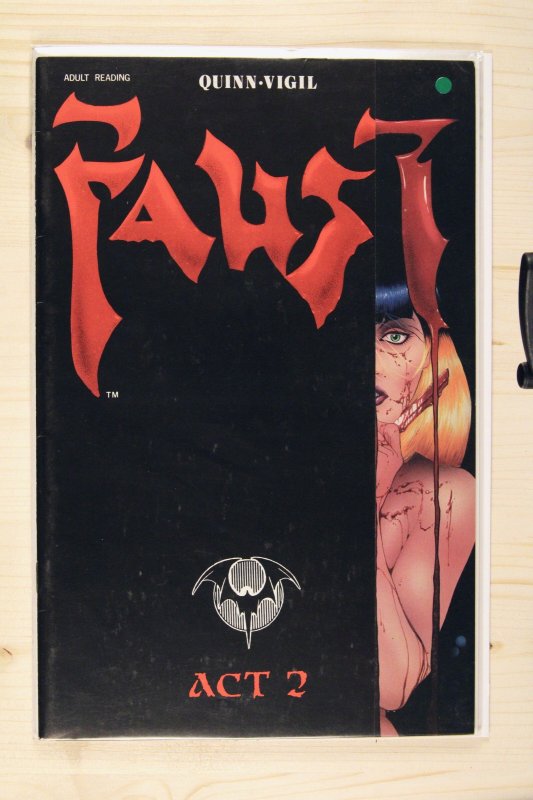 Faust: Love of the Damned #2 (1989), raw comic book in VF+ 8.5 condition — front cover