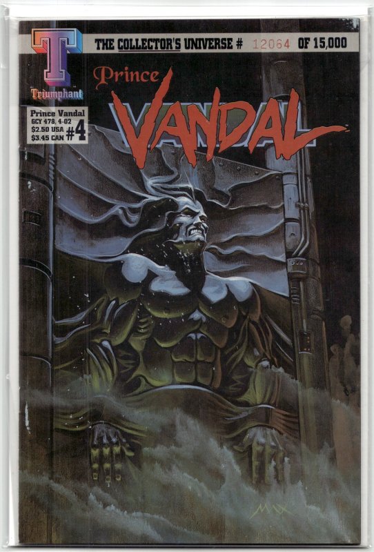 Prince Vandal #4 (1994), raw, ungraded comic book — front cover