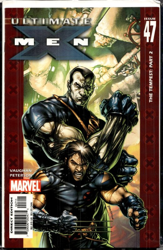Ultimate X-Men #47 (Marvel Comics, 2004), raw, ungraded comic book — front cover
