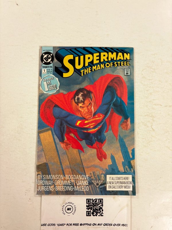Superman the Man of Steel #1 (DC Comics), raw comic book in NM condition — front cover