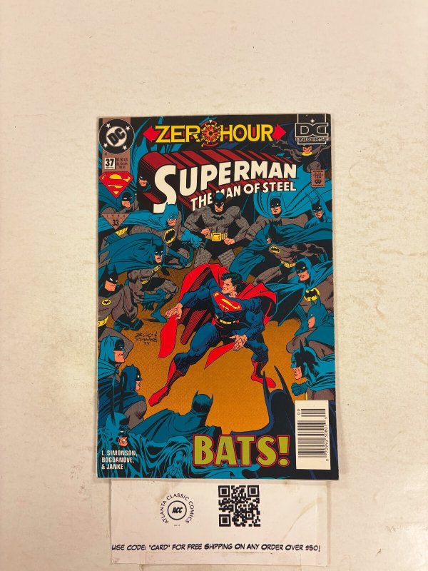 Superman the Man of Steel #37 (DC Comics), raw comic book in NM condition — front cover