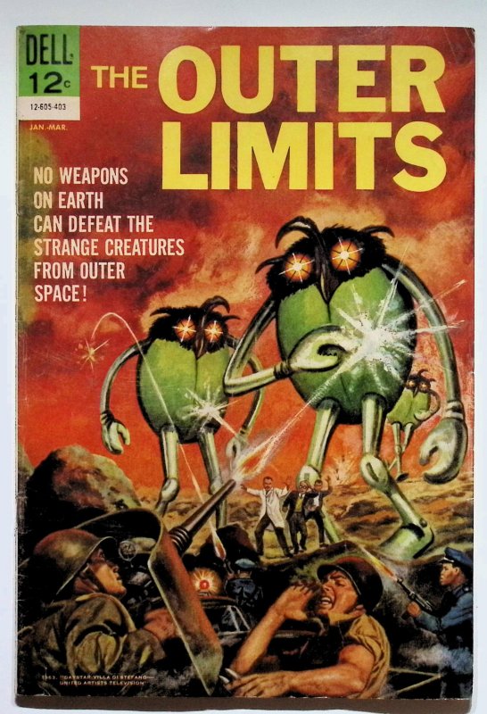 The Outer Limits #17 (Gold Key, 1968), raw, ungraded comic book — front cover