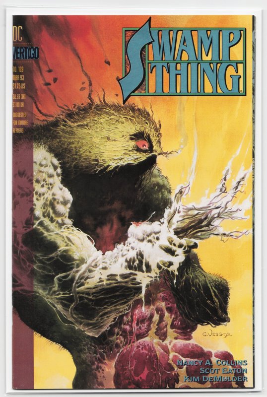 Swamp Thing #129 (DC Comics, 1993), raw, ungraded comic book — front cover