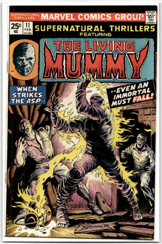 Supernatural Thrillers #11 (Marvel Comics, 1975), raw, ungraded comic book — front cover