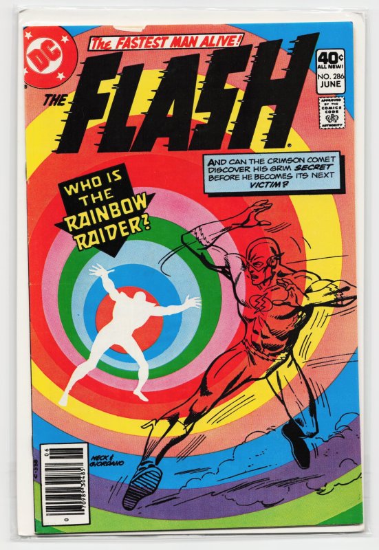 The Flash #286 (DC Comics, 1980), raw, ungraded comic book — front cover