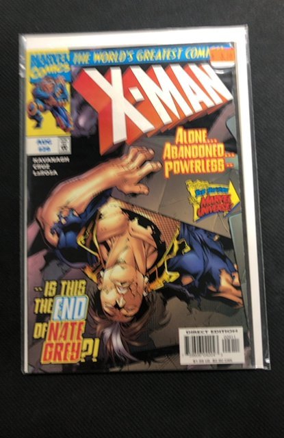 X-Man #29 (Marvel Comics, 1997), raw, ungraded comic book — front cover