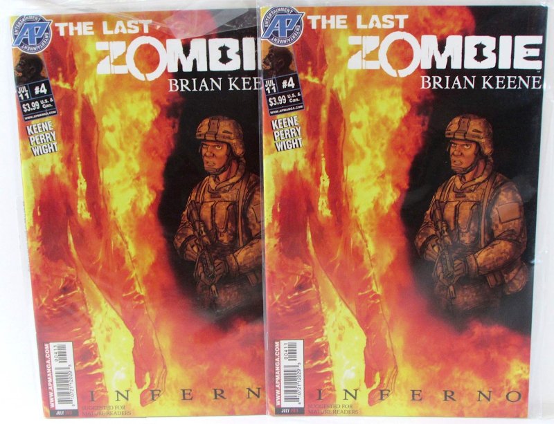 The Last Zombie Inferno Lot of 2 #4 x2 Antarctic Press (2011) Comic Books (2011), raw, ungraded comic book — front cover