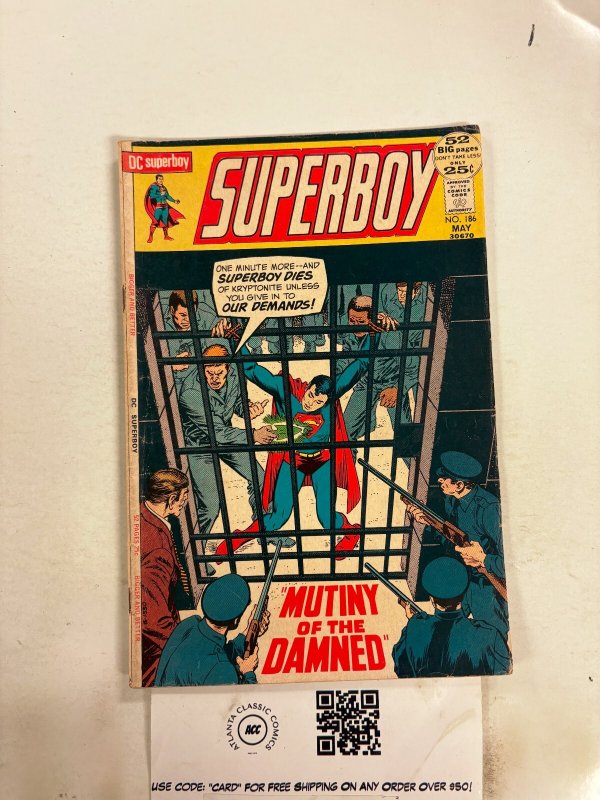 Superboy #186 (DC Comics), raw comic book in VG condition — front cover