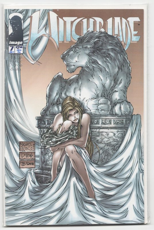 Witchblade #7 (Top Cow, 1996), raw, ungraded comic book — front cover