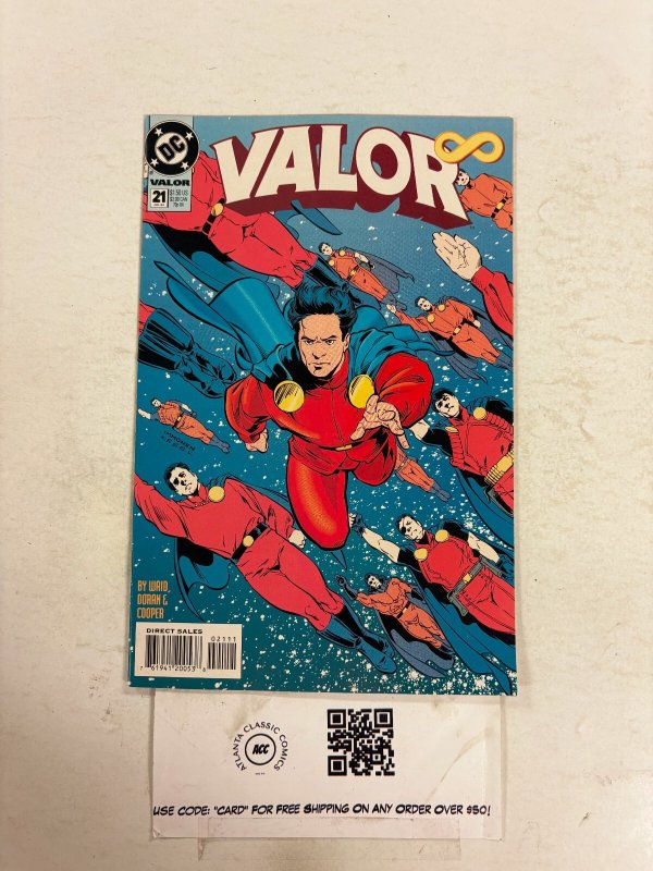 Valor #21 (DC Comics, 1994), raw comic book in NM condition — front cover