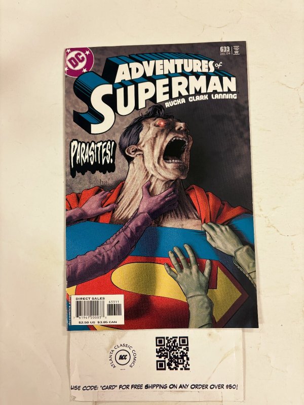 Adventures of Superman #633 (DC Comics), raw comic book in NM condition — front cover