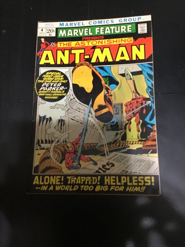 Marvel Feature #4 (Marvel Comics, 1972), raw comic book in VF+ condition — front cover