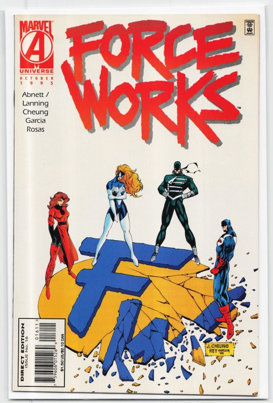Force Works #16 (1995), raw, ungraded comic book — front cover