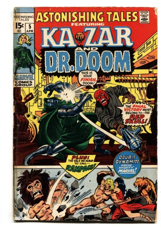 Astonishing Tales #5 - 1971 - Marvel - G - Comic Book (Marvel Comics, 1971), raw, ungraded comic book — front cover