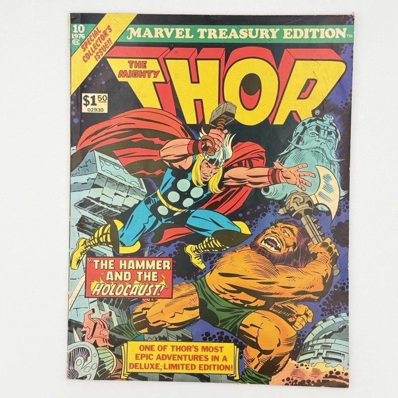 Marvel Treasury Edition the Mighty Thor #10 (Marvel Comics, 1976), raw, ungraded comic book — front cover