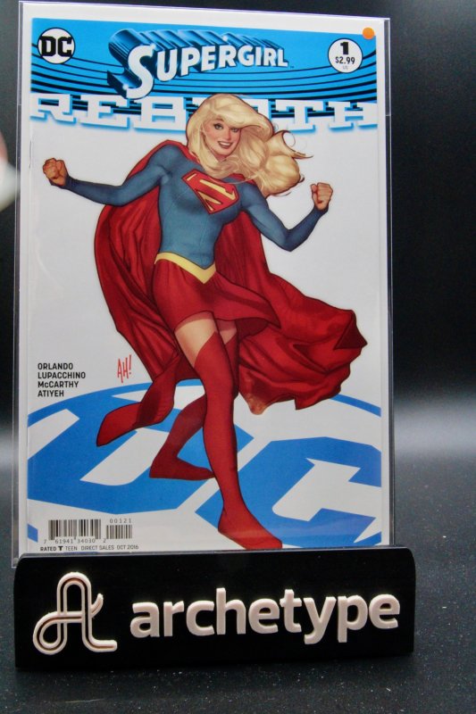 Supergirl: Rebirth #1 (DC Comics, 2016), raw, ungraded comic book — front cover