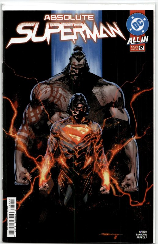 Absolute Superman #12 (DC Comics, 2025), raw, ungraded comic book — front cover