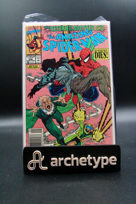 The Amazing Spider-Man #336 (Marvel Comics, 1990), raw, ungraded comic book — front cover
