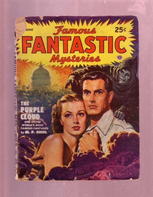 Pulp: Amazing Stories June 1949 Pulp-Weird Menace Cover-Sci F G (1949), raw, ungraded comic book — front cover